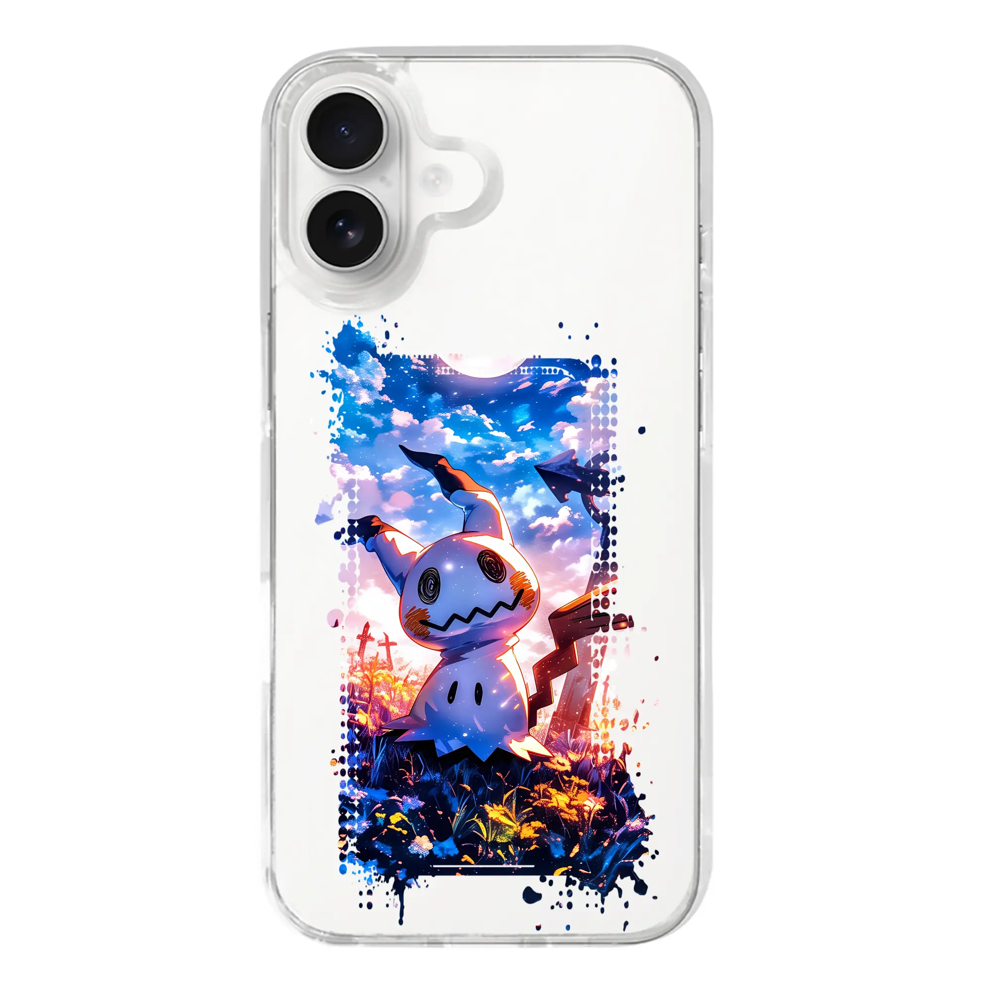 ポケモン グッズ,ミミッキュ - iPhone 17シリーズ 透明スマホケース – 薄型・耐衝撃・精密フィット保護カバー